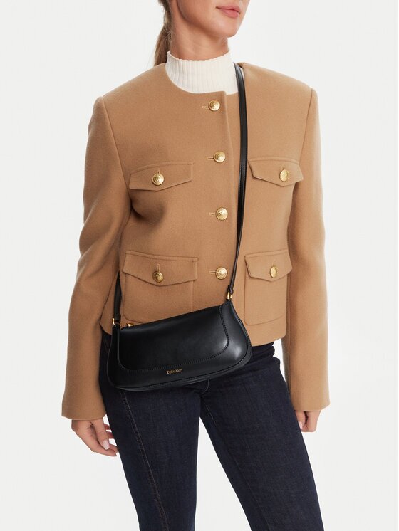 Calvin Klein Дамска чанта Hardware Zip Crossbody LV04F1046G