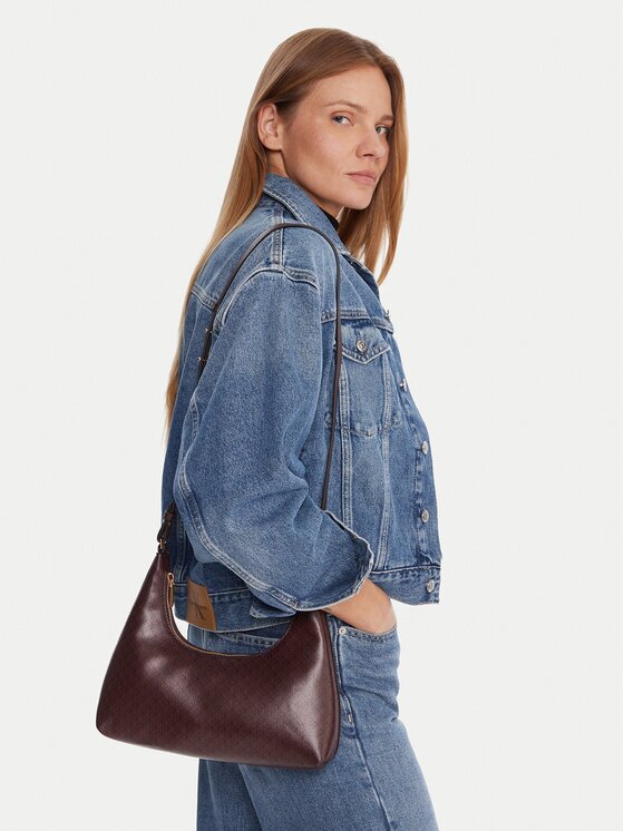 Calvin Klein Дамска чанта Emblem Aop Conv Shoulder Bag LV04F3298G