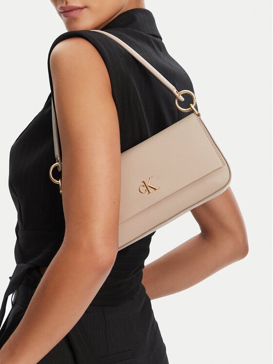 Calvin Klein Дамска чанта Minimal Monogram Shoulder Pouch LV04K3161G