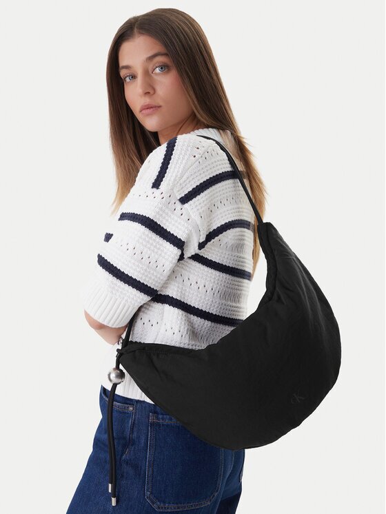 Calvin Klein Дамска чанта Nylon Cord Small Hobo Bag LV04F3382G