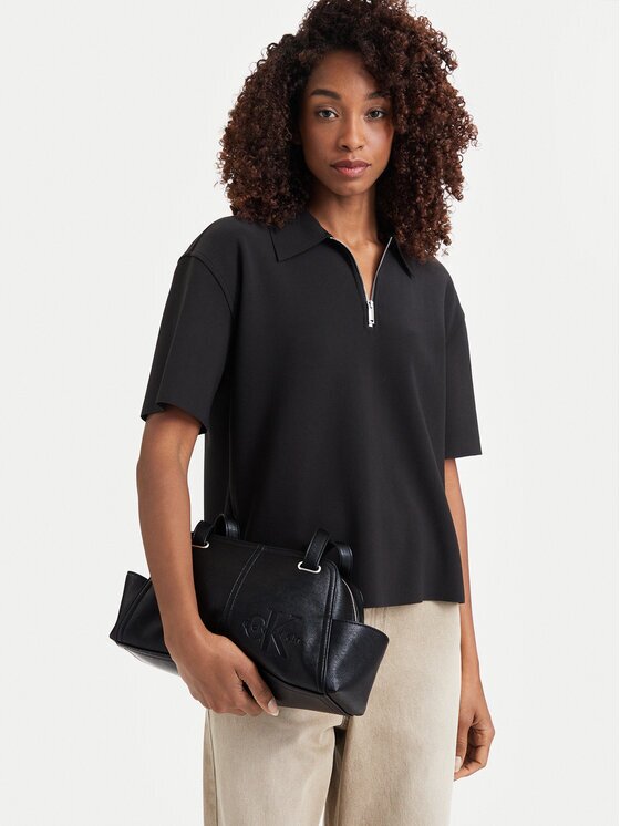 Calvin Klein Дамска чанта Pockets Monologo Shoulder Bag LV04F3688G