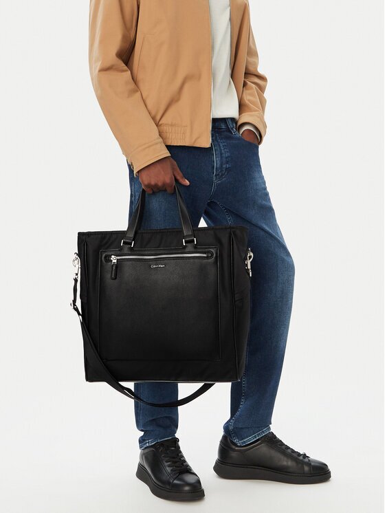 Calvin Klein Дамска чанта Ssnl Raised Logo Tote LV04D3502G