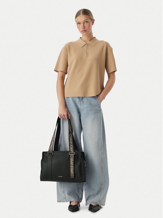 Calvin Klein Дамска чанта Webbing Adj Strap Tote LV04F3644G