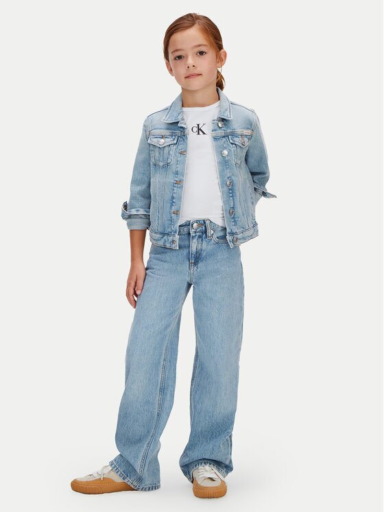 Calvin Klein Дънки LVCKSJC02G Wide Leg