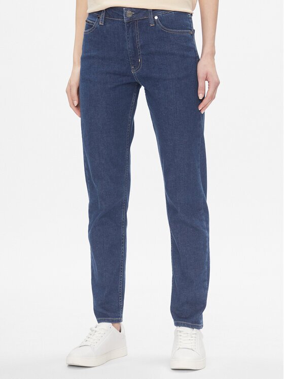 Calvin Klein Дънки Mid Rise Slim - Mid Blue K20K206780 Slim Fit