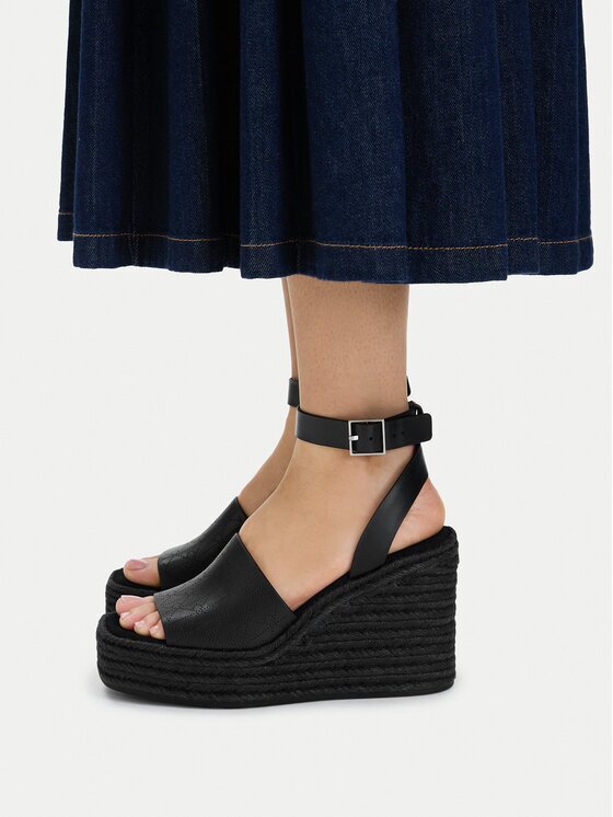 Calvin Klein Еспадрили Wedge Espad 70 Aop Lth HW0HW03138