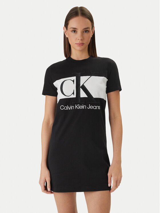 Calvin Klein Ежедневна рокля Blocking LV047F288G Regular Fit