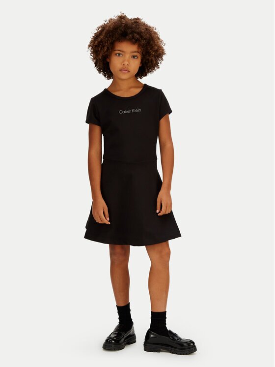 Calvin Klein Ежедневна рокля Skater LVCKSJH02G Regular Fit