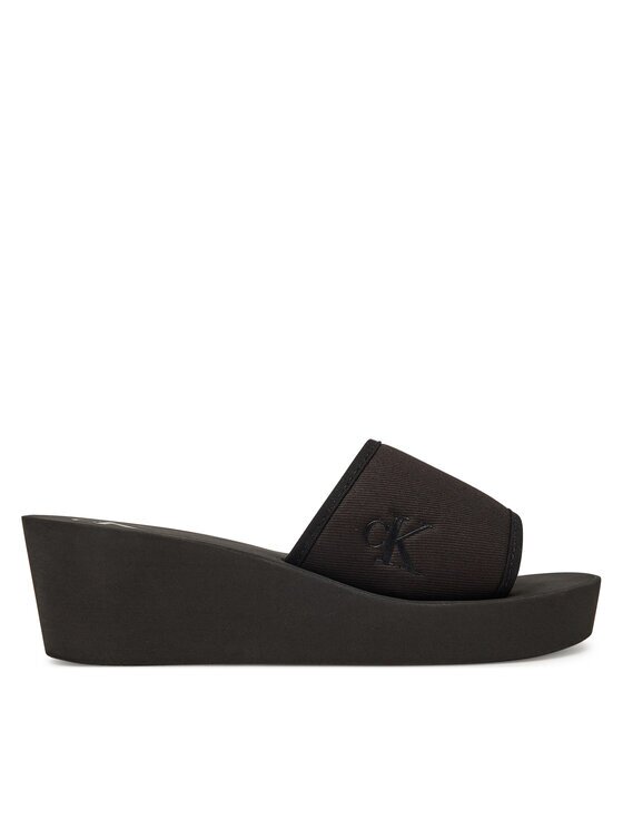 Calvin Klein Jeans Чехли Beach Wedge Slide Canvas YW0YW01725
