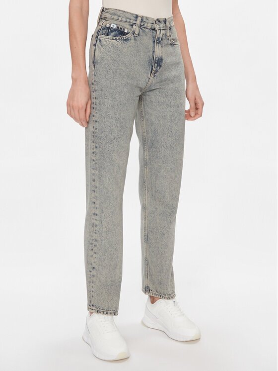 Calvin Klein Jeans Дънки High Rise Straight J20J222455 Straight Fit