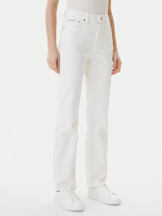 Calvin Klein Jeans Дънки LV047F712G Екрю Straight Fit