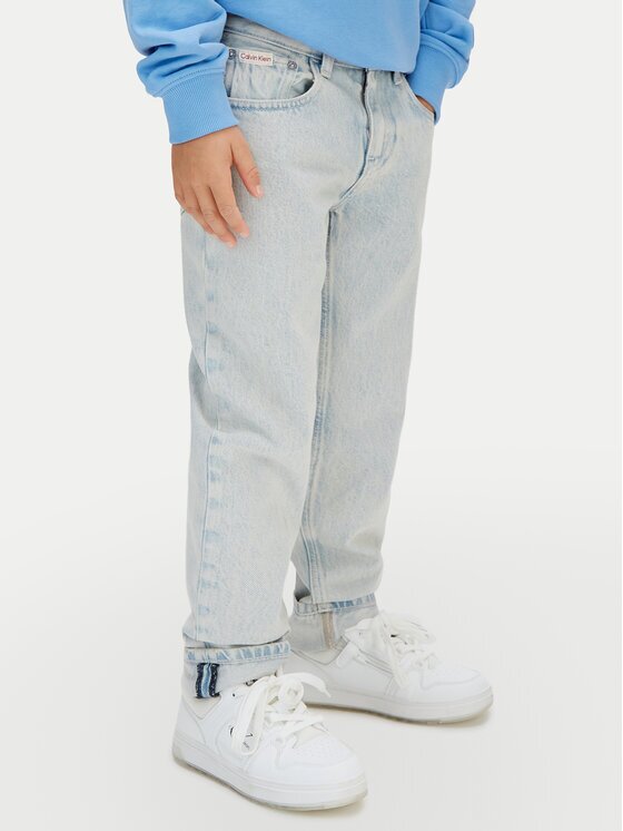 Calvin Klein Jeans Дънки LVCKSJC44B Светлосиньо Straight Fit