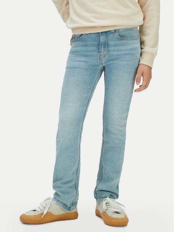Calvin Klein Jeans Дънки LVCKSJC45B Светлосиньо Slim Fit