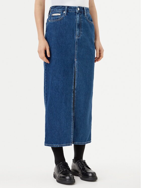 Calvin Klein Jeans Дънкова пола J20J224531 Straight Fit