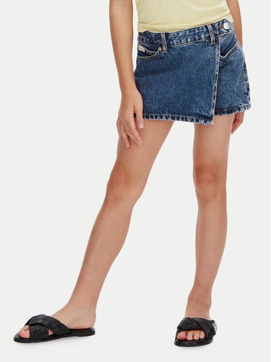 Calvin Klein Jeans Дънкова пола LVCKSJC17G Regular Fit