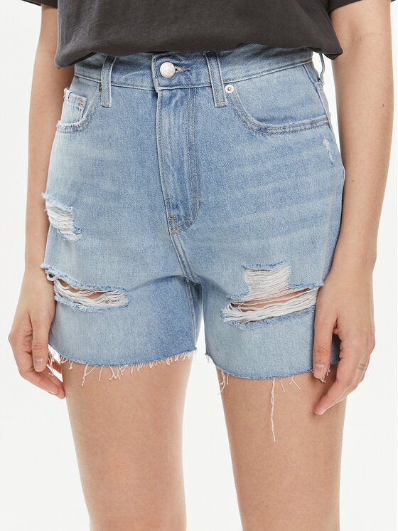 Calvin Klein Jeans Дънкови шорти J20J222803 Mom Fit