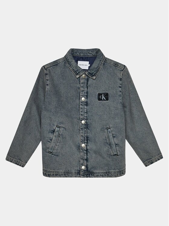 Calvin Klein Jeans Дънково яке Skater IU0IU00537 Relaxed Fit