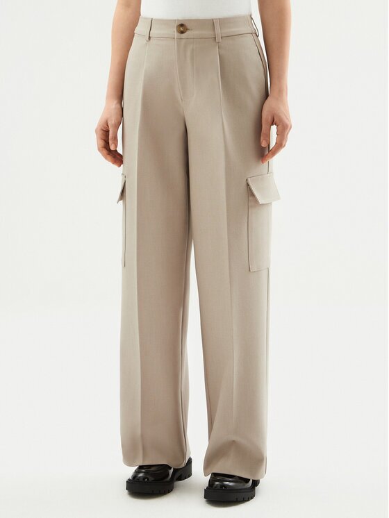 Calvin Klein Jeans Панталони тип палацо J20J224848 Relaxed Fit