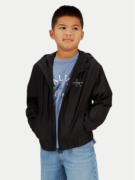 Calvin Klein Jeans Преходно яке Monologo Essential IB0IB02639 Regular Fit