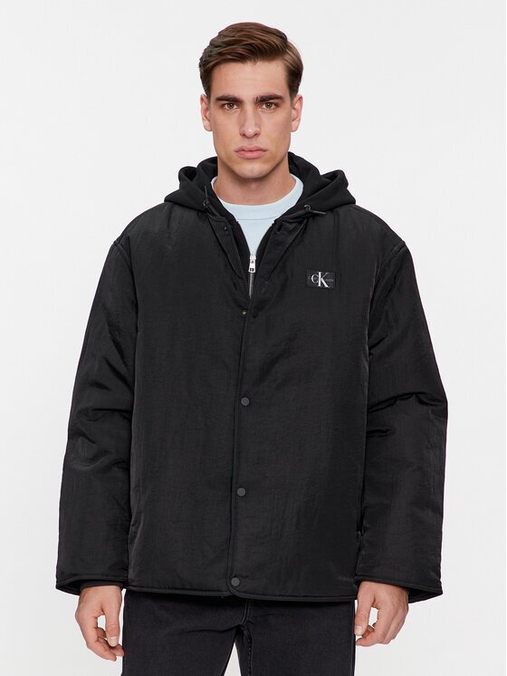 Calvin Klein Jeans Преходно яке Skater Hooded Jacket J30J325290 Regular Fit
