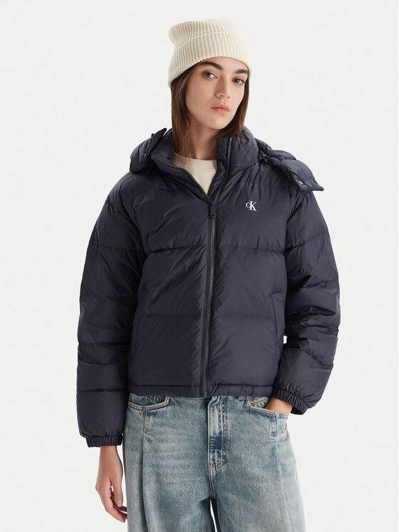 Calvin Klein Jeans Пухено яке Essential LV047D501G Relaxed Fit