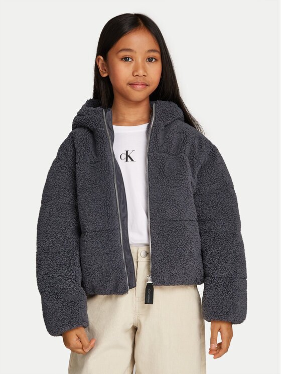 Calvin Klein Jeans Пухено яке IG0IG02681 Regular Fit