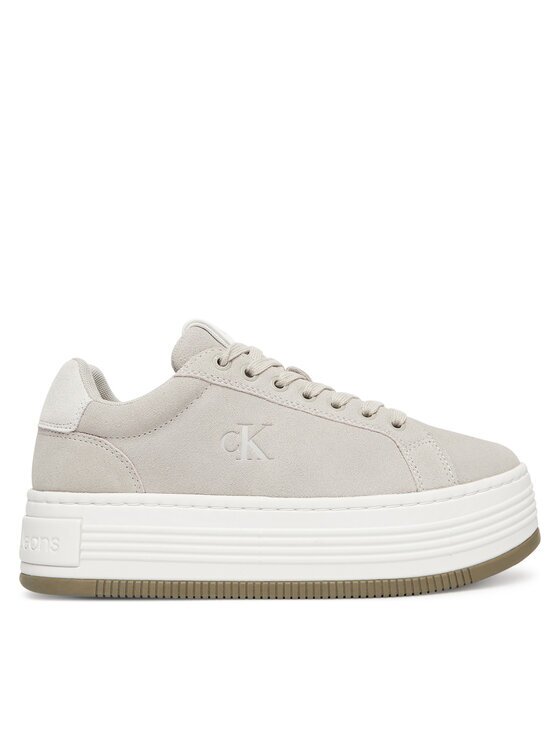Calvin Klein Jeans Сникърси Bold Flatf Low Lace Mg Sd YW0YW01839