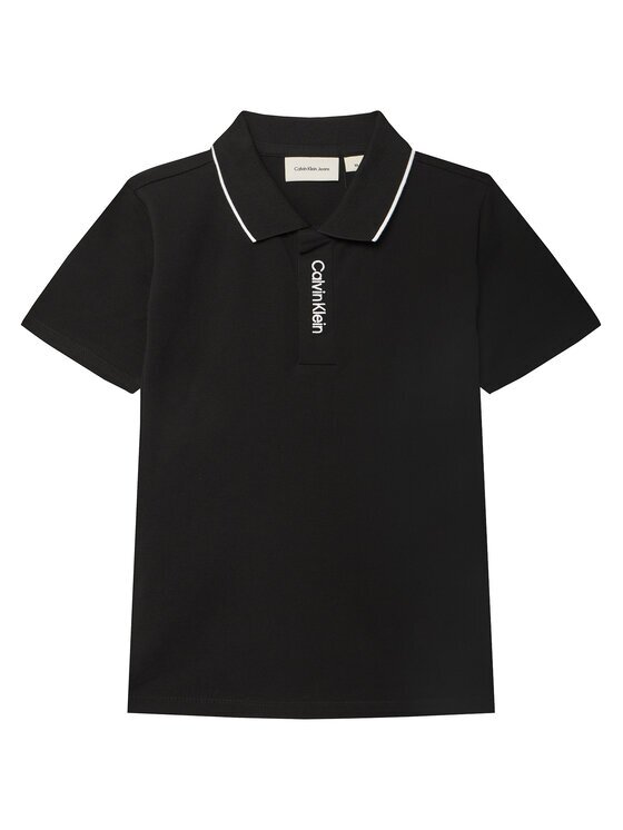 Calvin Klein Jeans Тениска с яка и копчета Embro Logo IB0IB02542 D Regular Fit