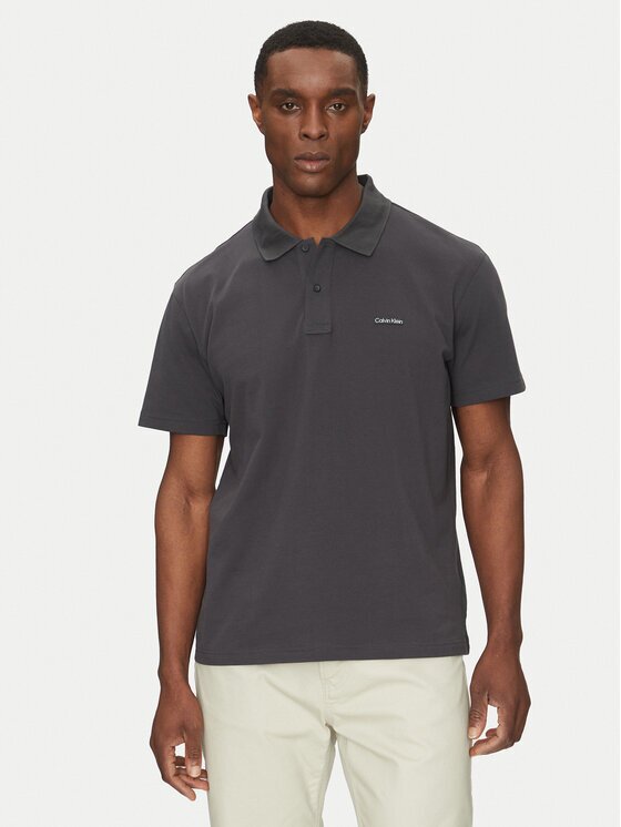 Calvin Klein Jeans Тениска с яка и копчета J30J327534 Regular Fit