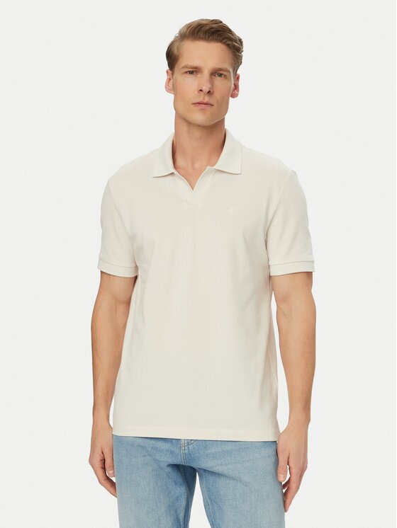 Calvin Klein Jeans Тениска с яка и копчета LV04RF215G Regular Fit