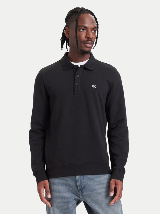 Calvin Klein Jeans Тениска с яка и копчета LV04RH235G Regular Fit