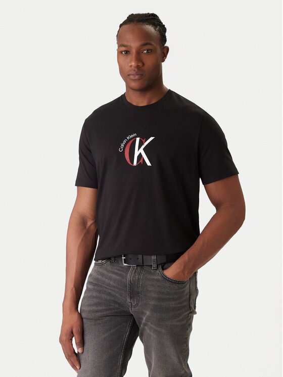 Calvin Klein Jeans Тишърт 2Tone Graphic LV14RE829G Regular Fit
