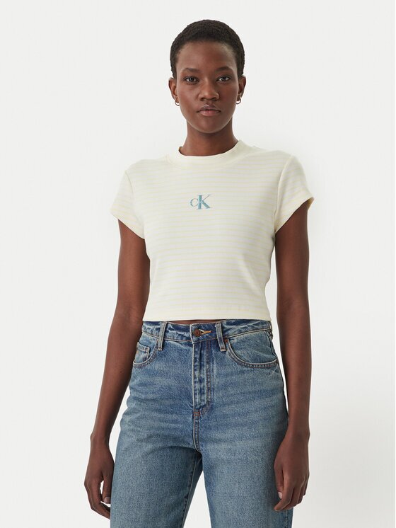 Calvin Klein Jeans Тишърт LV047F833G Slim Fit
