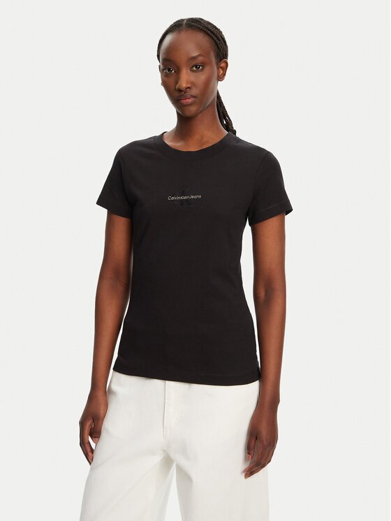 Calvin Klein Jeans Тишърт Monologo J20J223563 Slim Fit