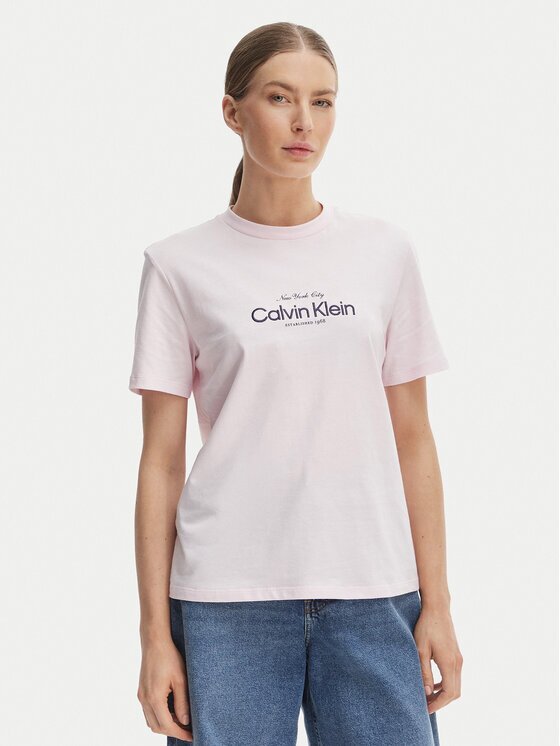 Calvin Klein Jeans Тишърт NYC Logo LV047F810G Classic Fit
