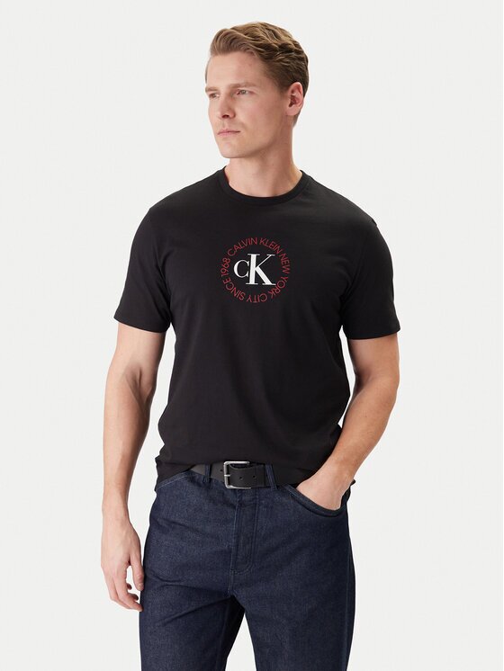 Calvin Klein Jeans Тишърт Word Circle Graphic LV14RE816G Regular Fit