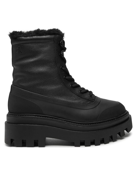 Calvin Klein Jeans Туристически oбувки Flatform Lace Up Boot Padded YW0YW01557
