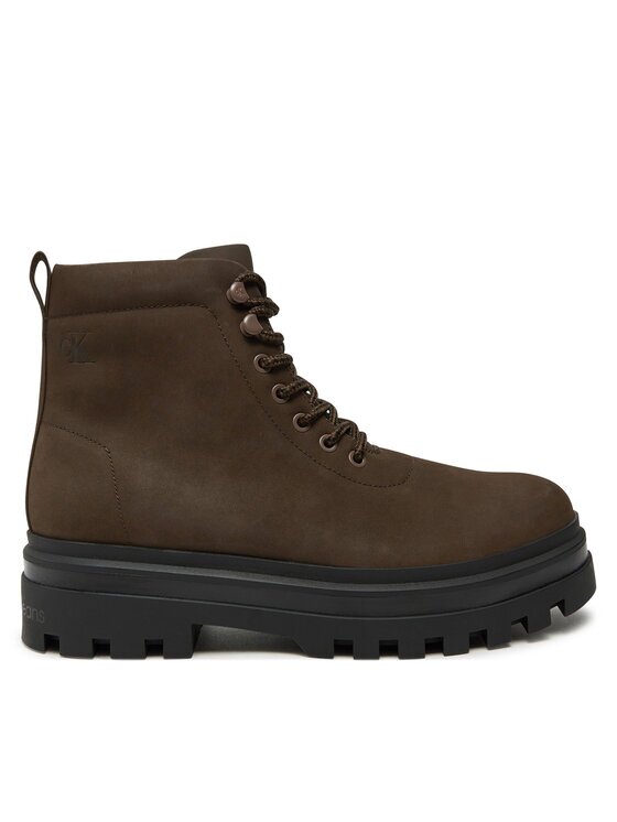 Calvin Klein Jeans Туристически oбувки Lugged Laceup Boot Oxf Hiking Nb YM0YM01076