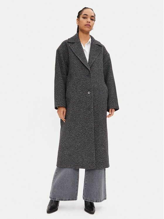 Calvin Klein Jeans Вълнено палто J20J224618 Relaxed Fit