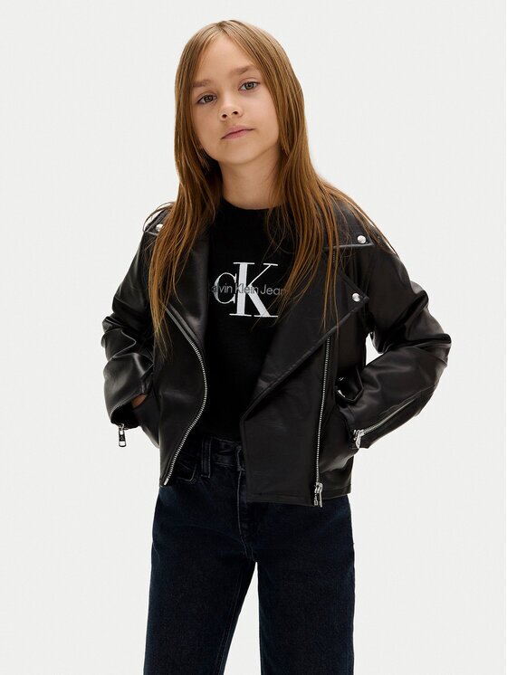 Calvin Klein Jeans Яке от имитация на кожа IG0IG02982 D Regular Fit