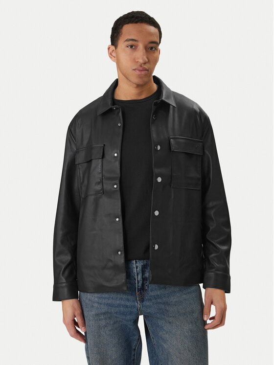 Calvin Klein Jeans Яке от имитация на кожа LV04RE404G Regular Fit