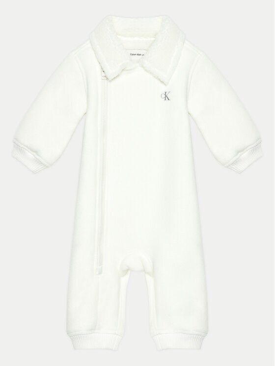 Calvin Klein Jeans Зимен детски гащеризон IN0IN00255 Екрю Regular Fit
