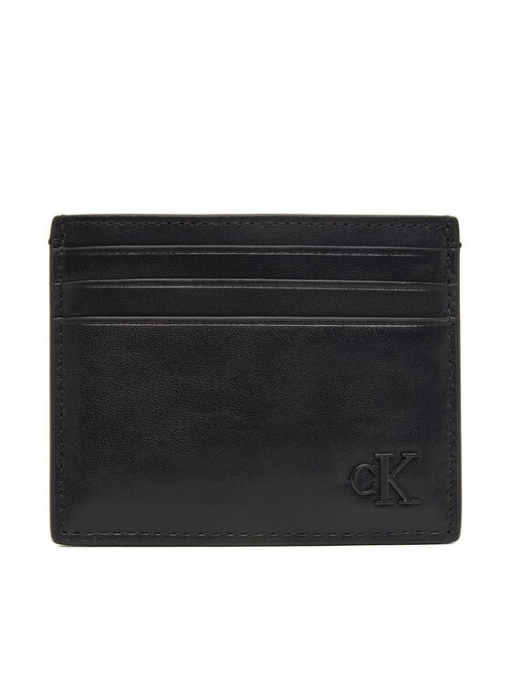 Calvin Klein Калъф за кредитни карти Bold Ck Suede Cardholder LV04D1363G