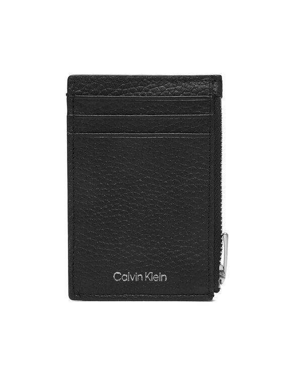 Calvin Klein Калъф за кредитни карти Foil Emboss N/S Zip Card Case LV04D1244G