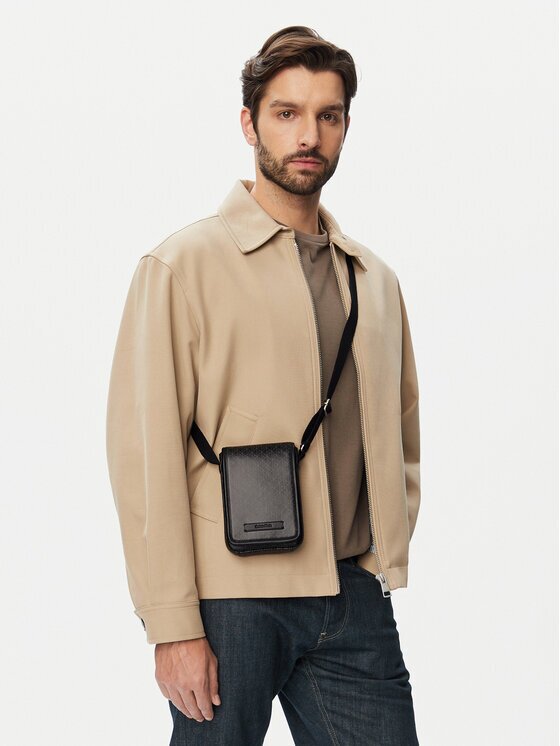 Calvin Klein Калъф за телефон Emblem Aop Coated Phone Crossbod LV04D1218G