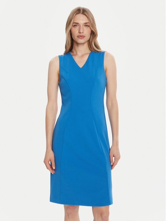 Calvin Klein Коктейлна рокля LV044C063G Slim Fit
