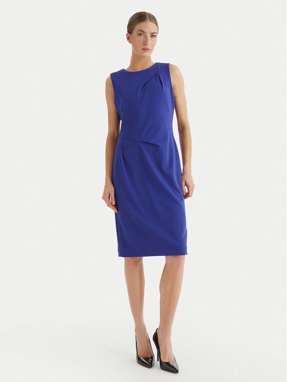 Calvin Klein Коктейлна рокля LV044F018G Slim Fit