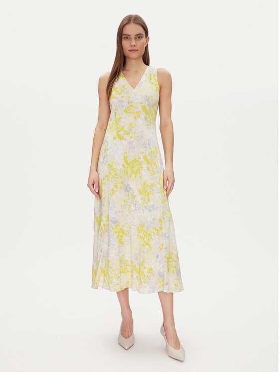Calvin Klein Лятна рокля Print Abstract Vn Dress LV044B059G Regular Fit
