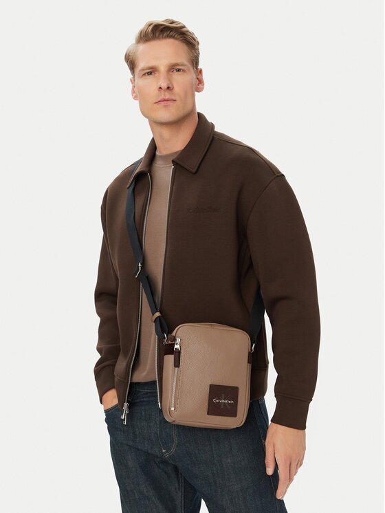 Calvin Klein Мъжка чантичка Bold Pebble Ssnl Simple Reporter LV04D3624G