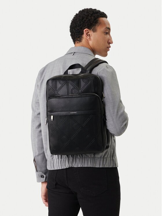 Calvin Klein Мъжка чантичка Emblem Aop Emboss Slim Square Bp LV04D3328G